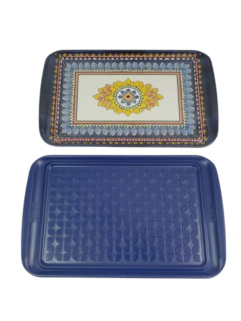 Williams Sonoma Large Grilling Prep Trays Set 2 Melamine Trays Raw Cooked Meat